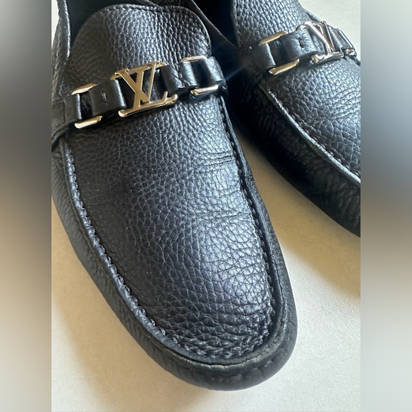 Authentic LV black Leather Loafers - Picture 2 of 7